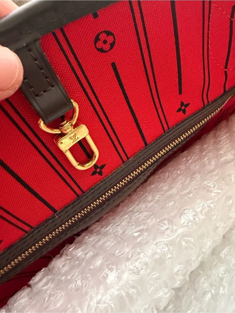 Preloved Authentic Louis Vuitton Damere Ebene Neverfull MM W/Dustbag Very Clean